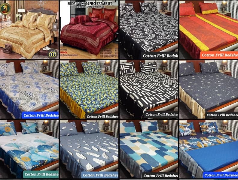 BEDSHEETS | VELVET BEDSHEET | CUMFORTER RAZAI SET BEDSHEET | MATTRESS| 15