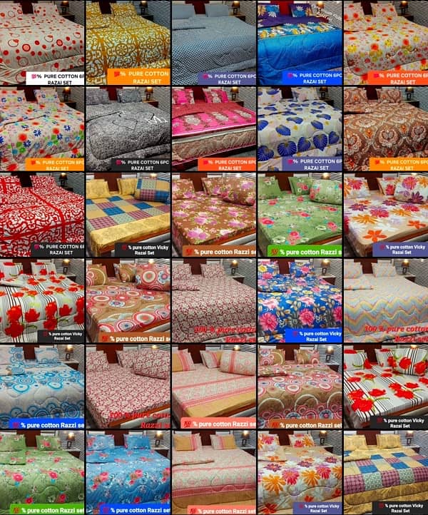 BEDSHEETS | VELVET BEDSHEET | CUMFORTER RAZAI SET BEDSHEET | MATTRESS| 19