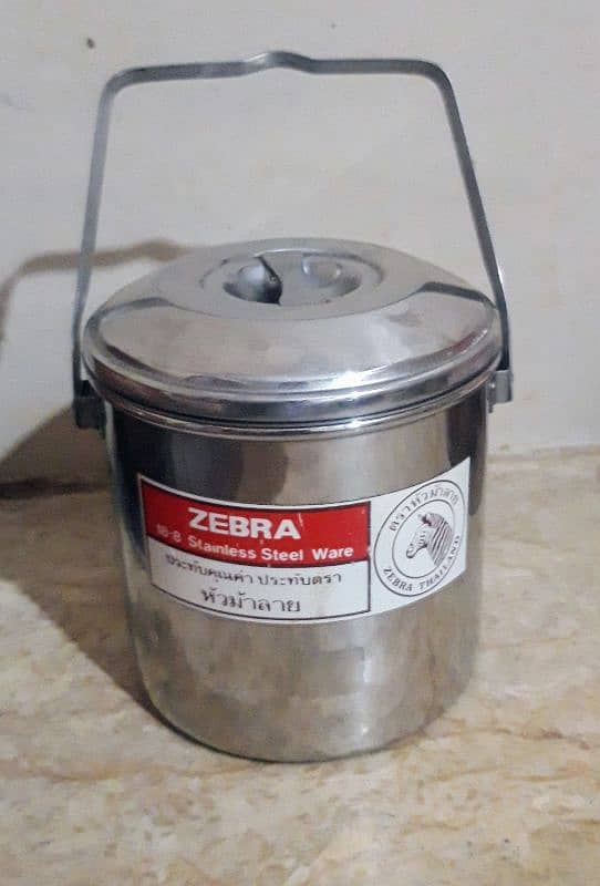 Stainless steel milk balti 5