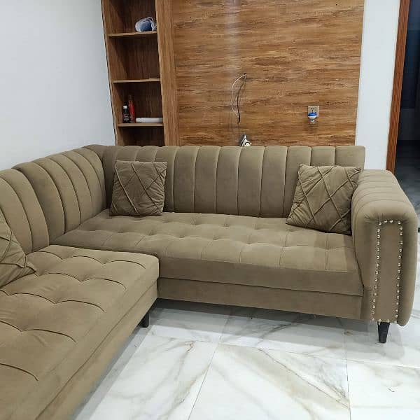 L Shape 6 Seater Sofa Set 2