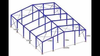 Steel Sheds, Electruc Poles, Pilars All Sizes Fabrication Services