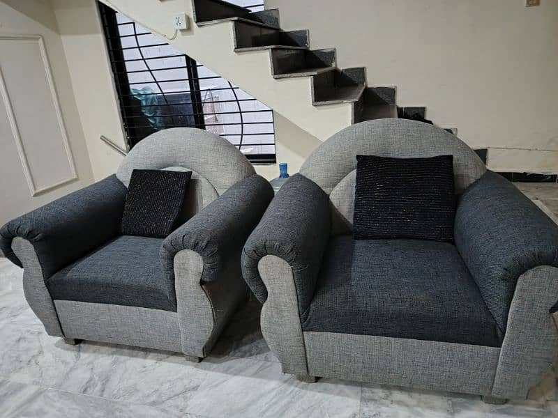 5 seater sofa set with sheesham table 1