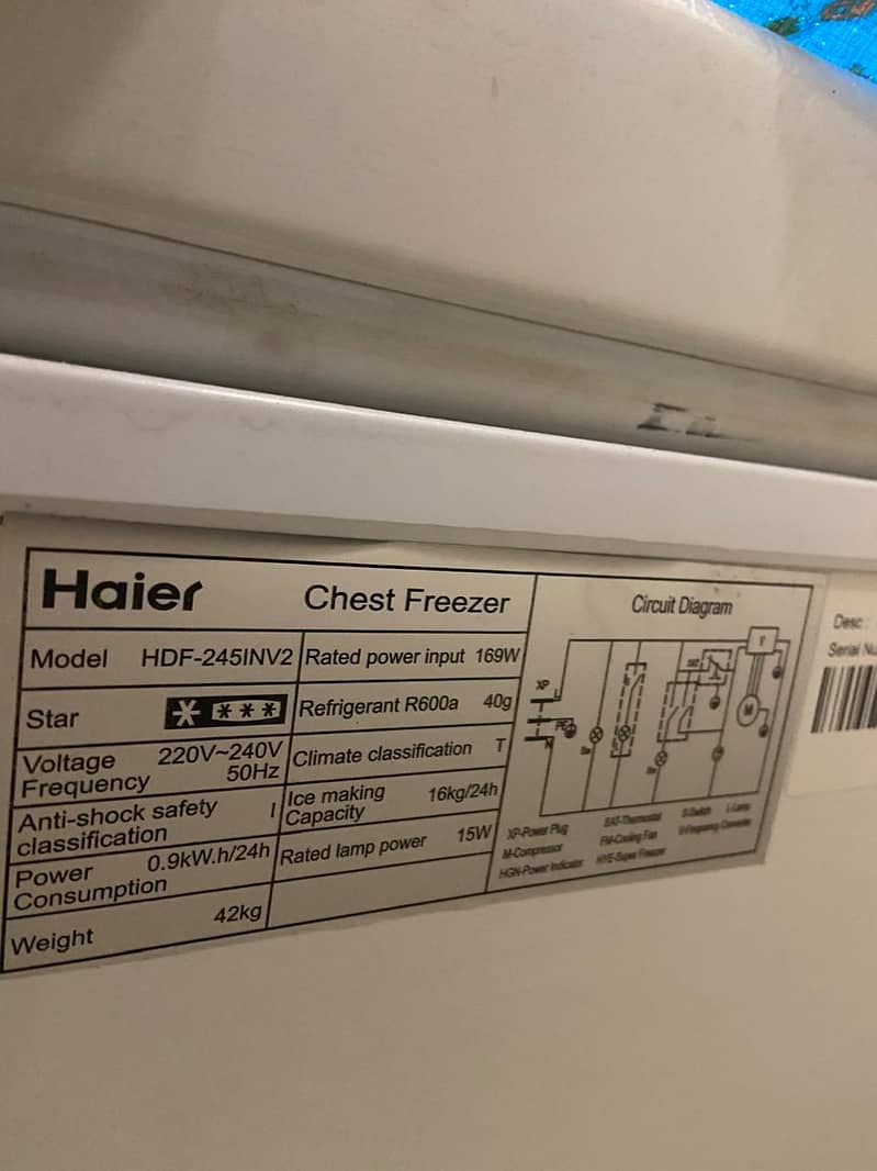 Haier Inverter Deep Freezer 1