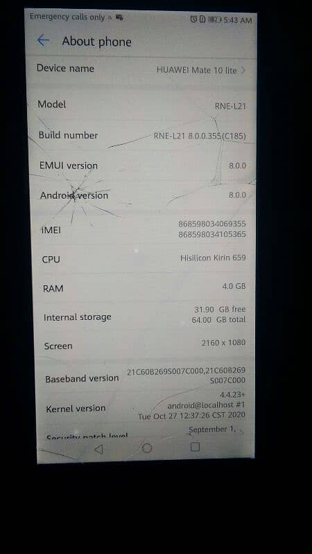 Huawei mate 10 Lite urgent sale 0