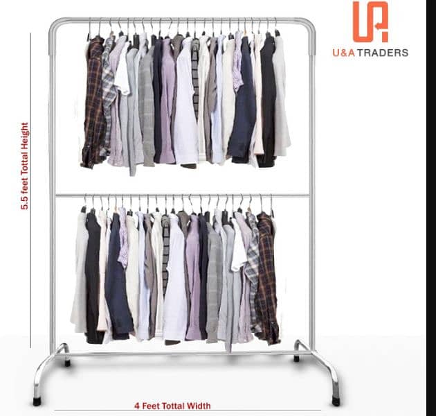 double Cloth Hanging Stand Rack cash on delivery 0