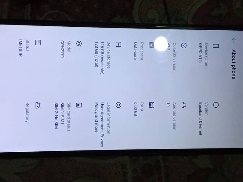 oppo a15s 6/128 2