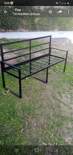 Steel Frame Sofa Rs. 15000 3 seater