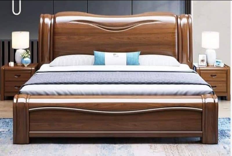 King Size Solid wood bed Set 0321///512///0593 Call / whatsapp 0