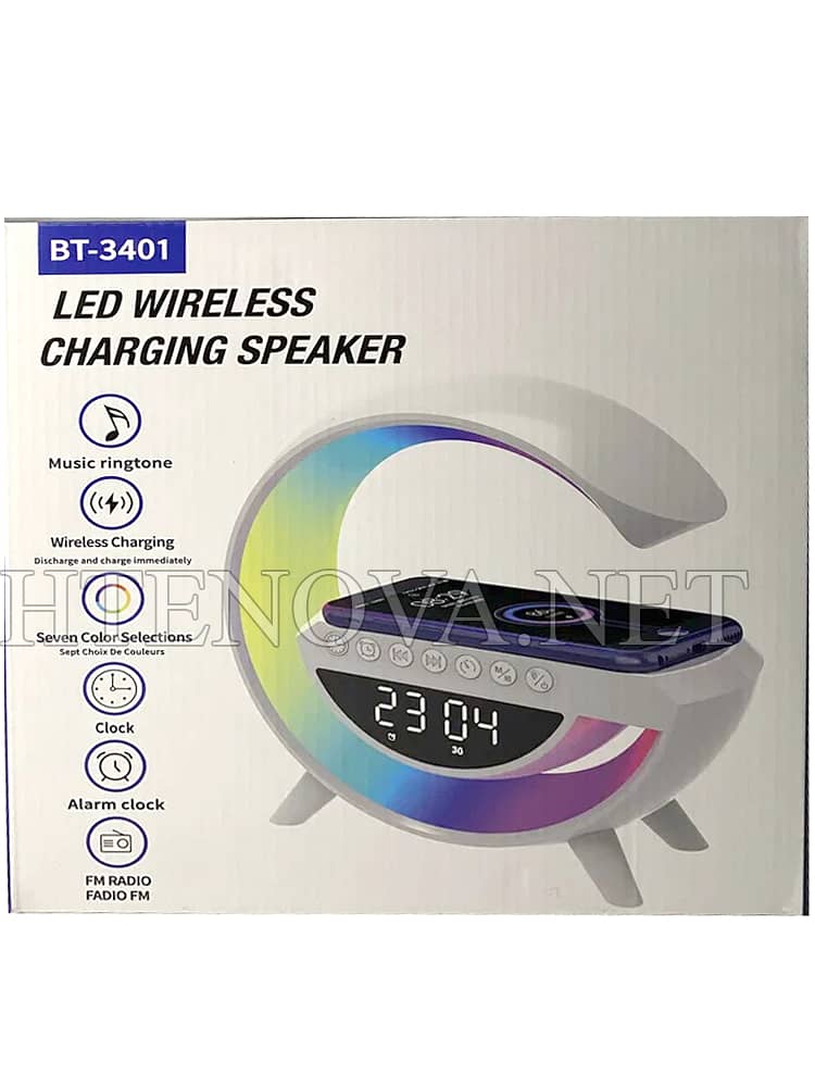 Led Wirelesss Charger Speaker BT-3401 1