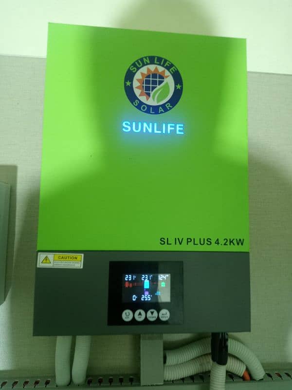 sun life solar inverter 4.2kw bilkul ok 0