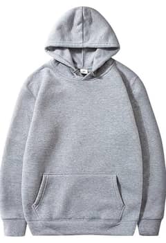 Men's cotton plain Round neck hoodie