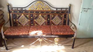 5 seater steel iron sofa