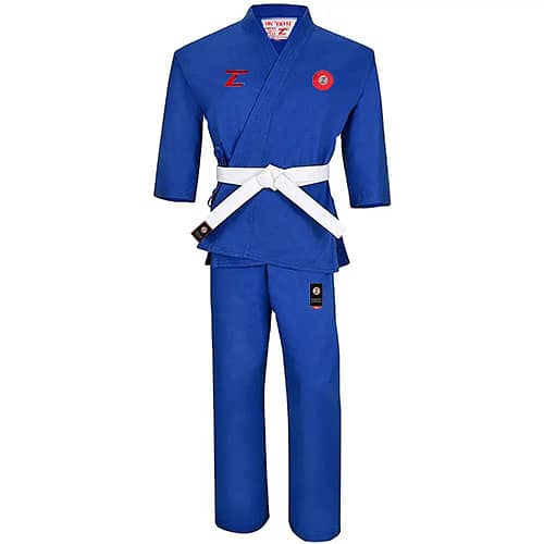 ZAW TRADING WTF approved Blue Karate Gi for Kids & Adults 10