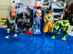 Action Figure Halloween Chucky Doll, Spiderman,Hulk,Ninja,VENOM)