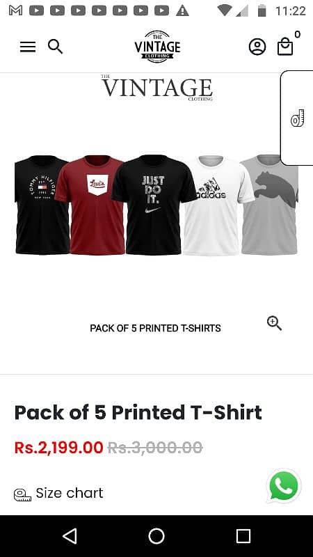 Pack of 5 shirt 0