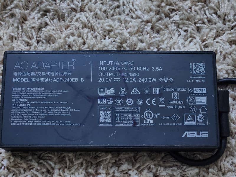 ASUS ROG LAPTOP CHARGER 20.0V 2