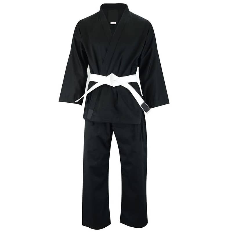 WTF approved Martial Arts Black Karate Uniform For Kids & Adults 1