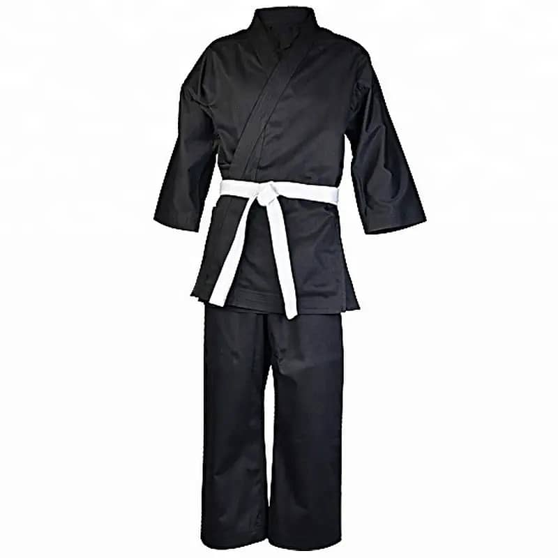 WTF approved Martial Arts Black Karate Uniform For Kids & Adults 5