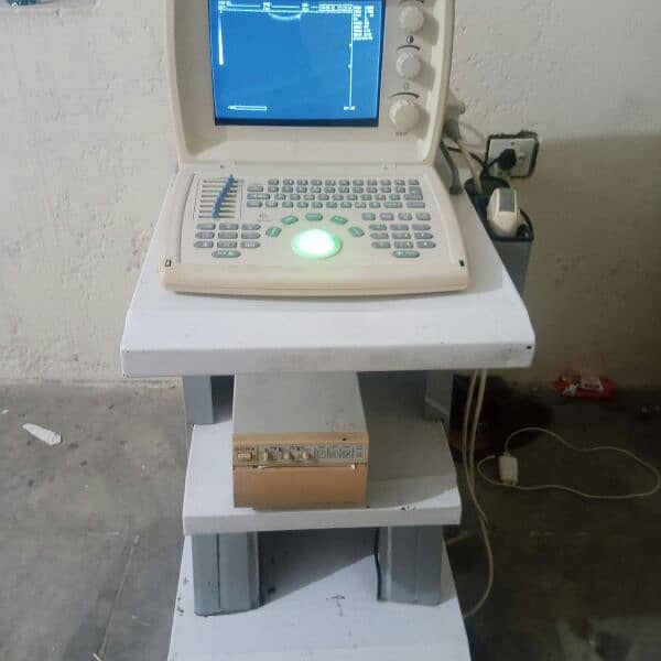 ultrasound machine with printer and trolley for sale 0