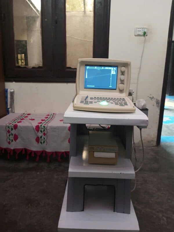 ultrasound machine with printer and trolley for sale 7