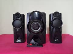 Audionic Mega 100 speakers woofer built-in amplifier.