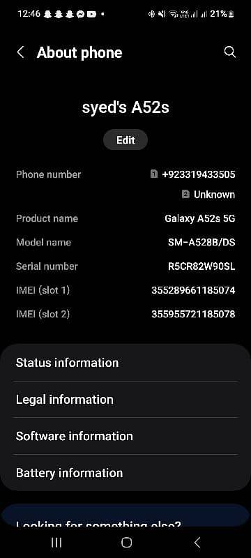 samsung A52s 7