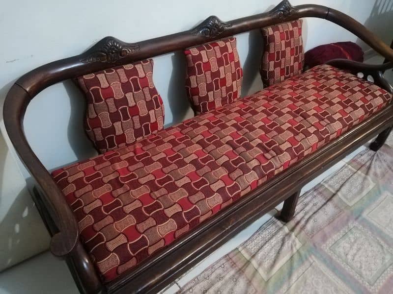 Its a pure wooden sofa set  in a very good condition 2