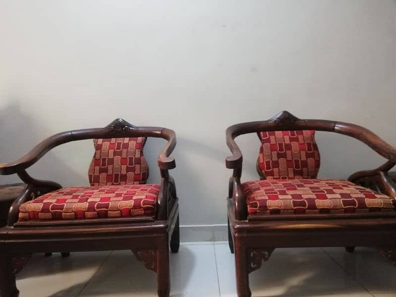 Its a pure wooden sofa set  in a very good condition 8