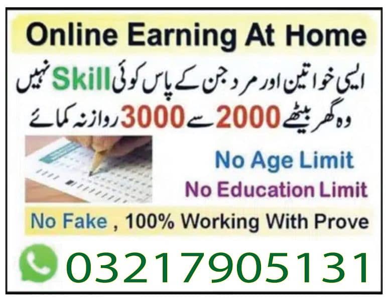 Boys/Girls Online job available,Part time/Data Entry/Typing/Assignment 0