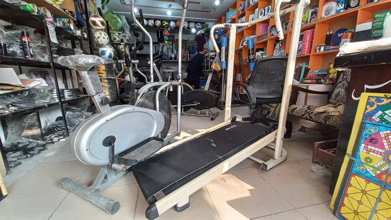 Imported manual treadmill walk running cycle cycling bike elliptical 2