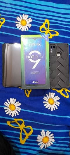 Infinix Hot 9 Play box charger 6000mah battery