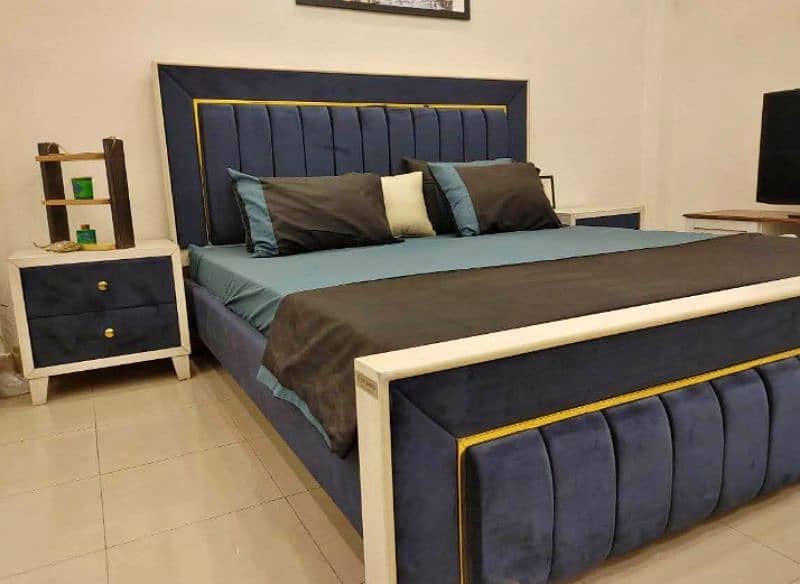 Fancy Cushioned Double Beds With 10 Years + Warranty 10