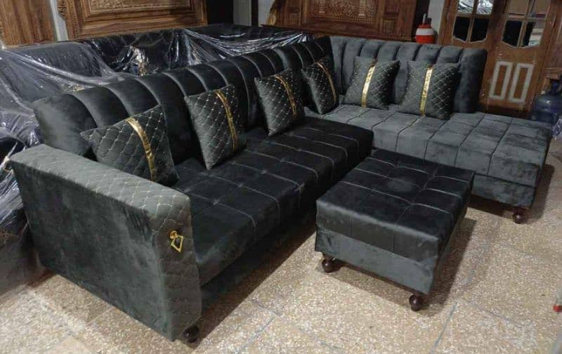 Beatiful L-Shape Corner Sofa with Molty Foam + 10 Years Warranty 5