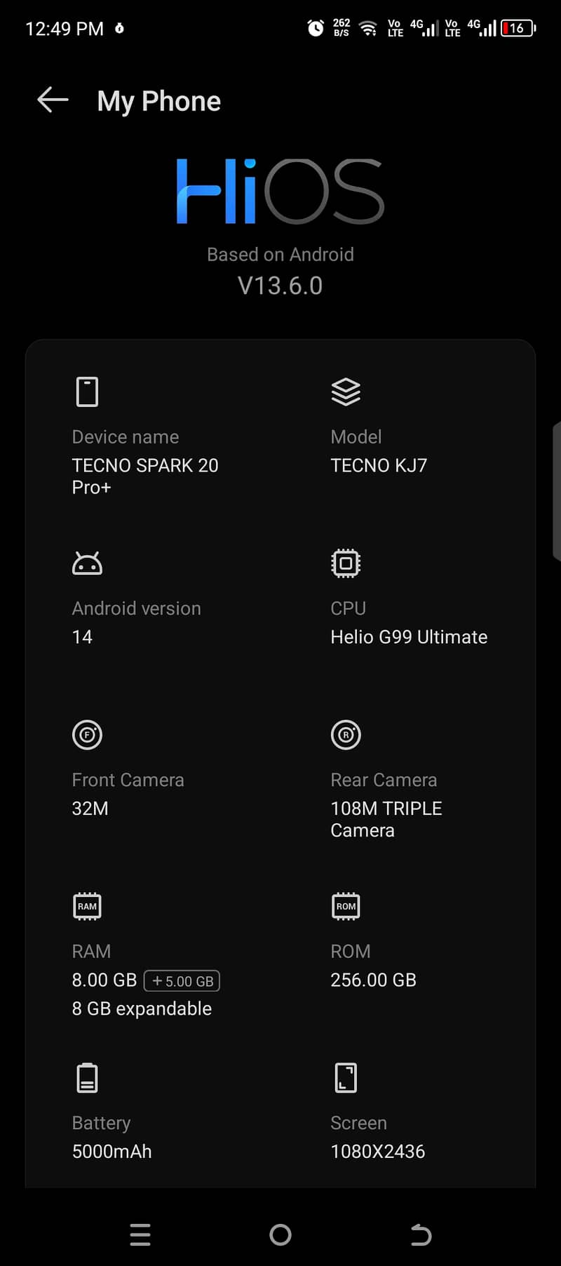 Tecno Spark 20 Pro Plus 1