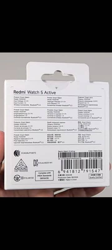 Redmi watch 5 Active brand new box pack Bluetooth calling 9