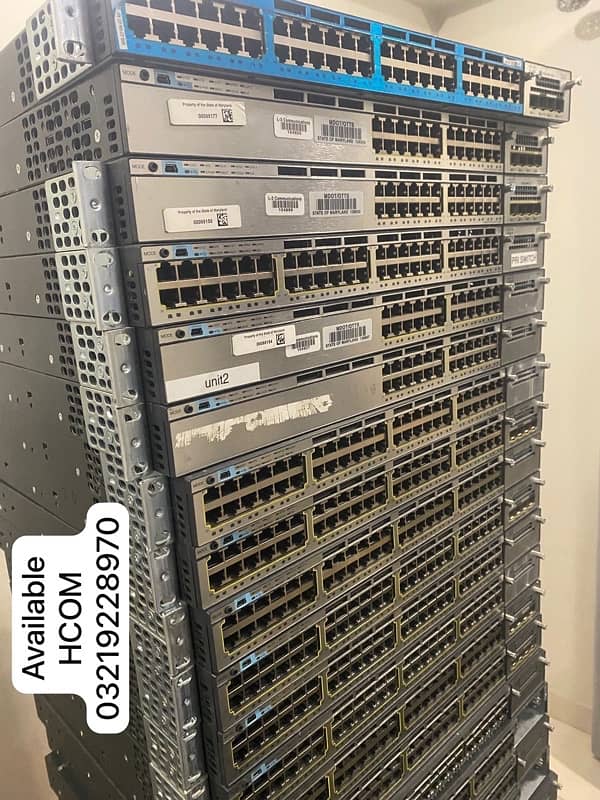 CISCO SWITCH 2960S 2960G 2960X 3650 3750G 3750X 3850 9300 POE NON POE 7