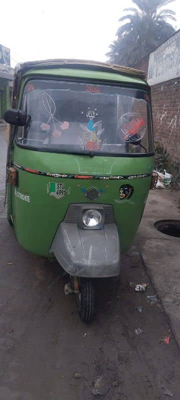 four stock rickshaw green color 2