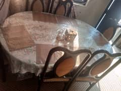 6 seater dining table wooden