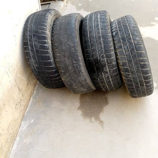 Alto old model,mehran and cuore tyre 1