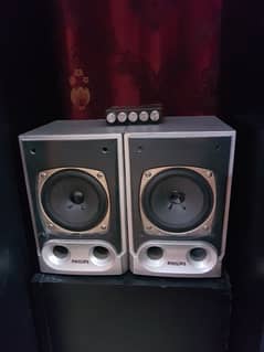 Hometheater System. 2.1 Channel Amplifier And Philips Speakers