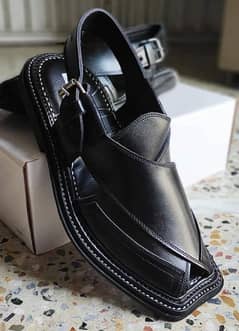 triple gear leather peshawari chappal