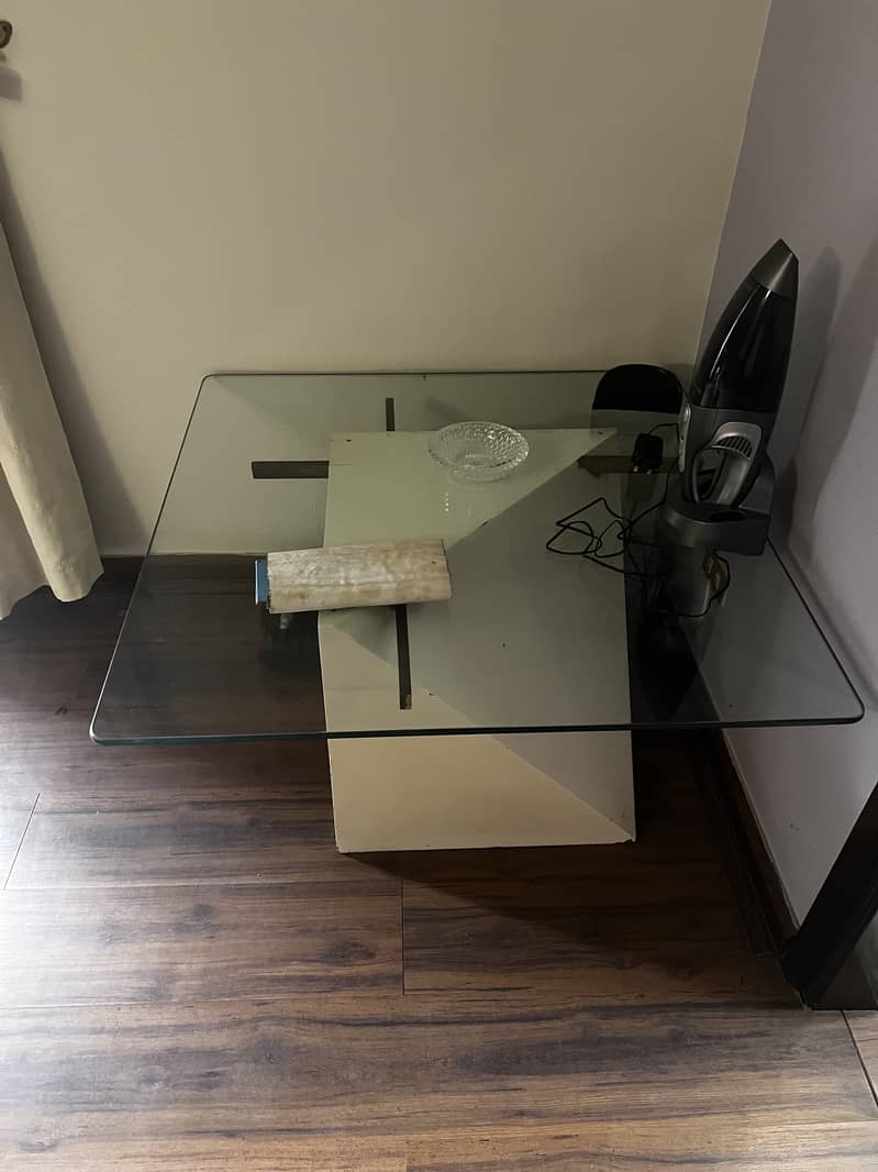 Centre Table with Glass Top 1