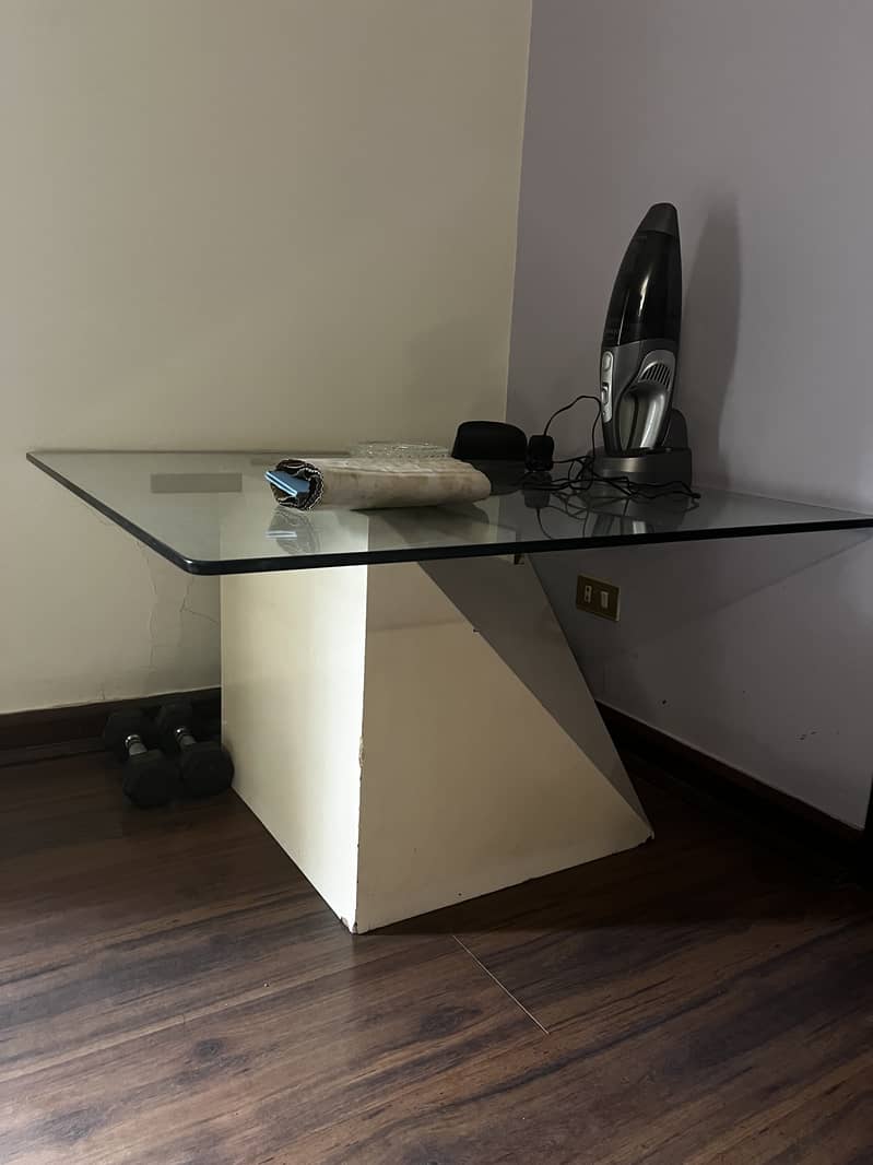 Centre Table with Glass Top 2