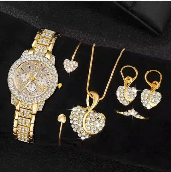 Jewelry set with watches. 1