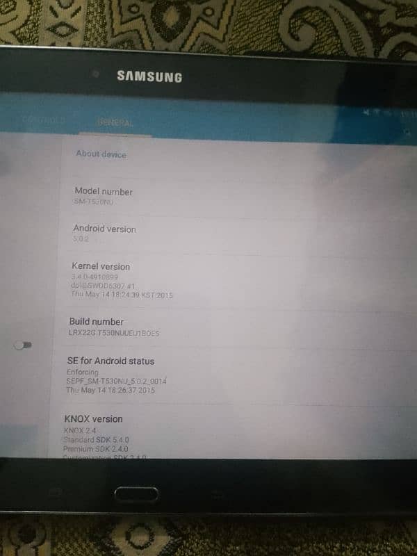 SAMSUNG TABLET FOR SALE 2/16 4