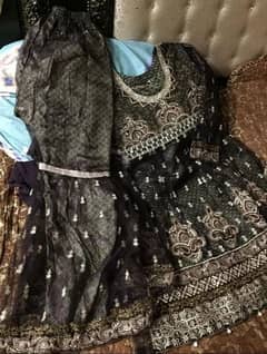 Girls Frock and Sharara