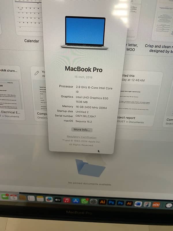 MacBook pro 2018 i9 processor 7