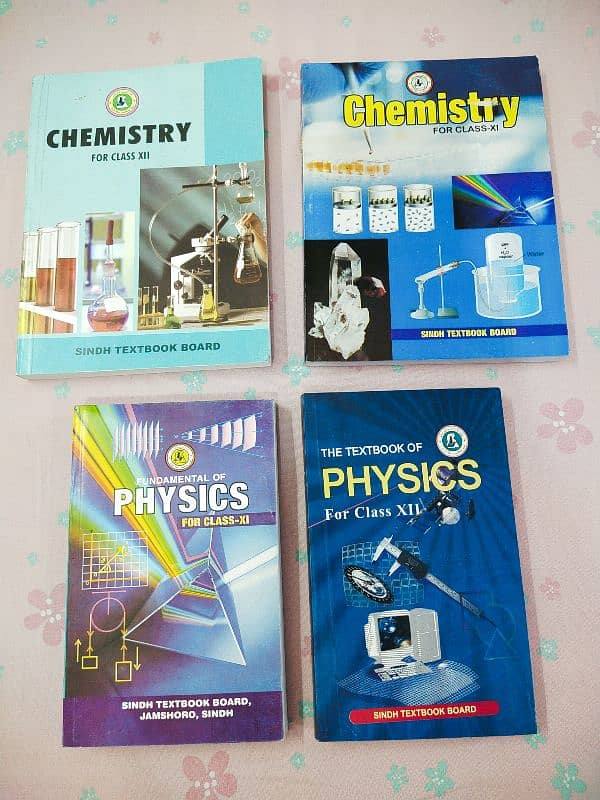 SINDH BOARD CHEMISTRY AND PHYSICS BOOKS ( CLASS 11 AND 12) 0