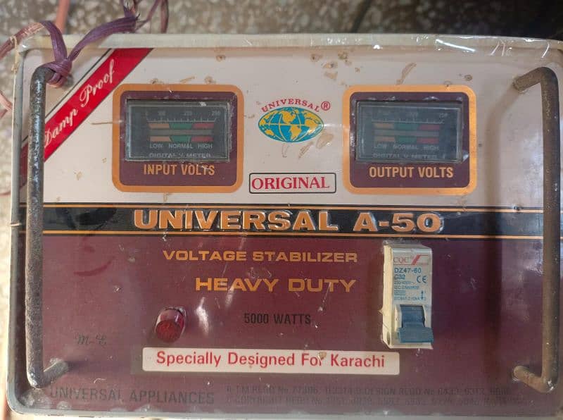 STEBLIZER VOLTAGE UNIVERSAL A-50 5000 WATT 0