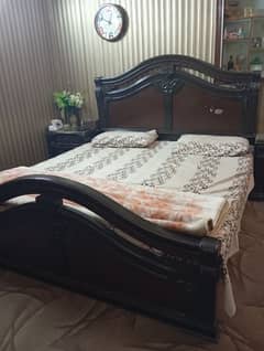 Bed, Dressing, Mattress and Side tables